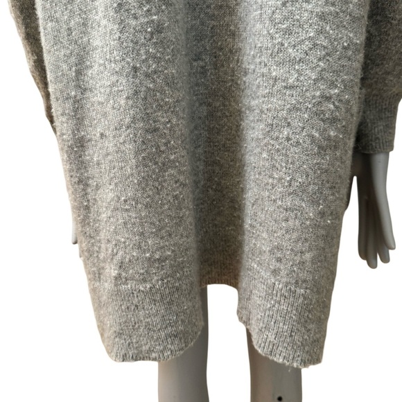 MARINE LAYER Open Front Cashmere Blend Gray Long Cardigan Size Large - Picture 8 of 14